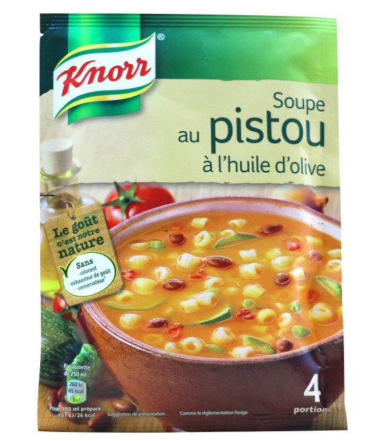 Knorr minestrone à l'huile d'olive sachet 4 assiettes